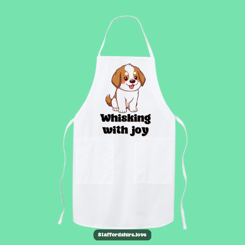Funny Saint Bernard Apron: Cook with Enthusiasm, Kitchen Energy, The Perfect Funny Gift