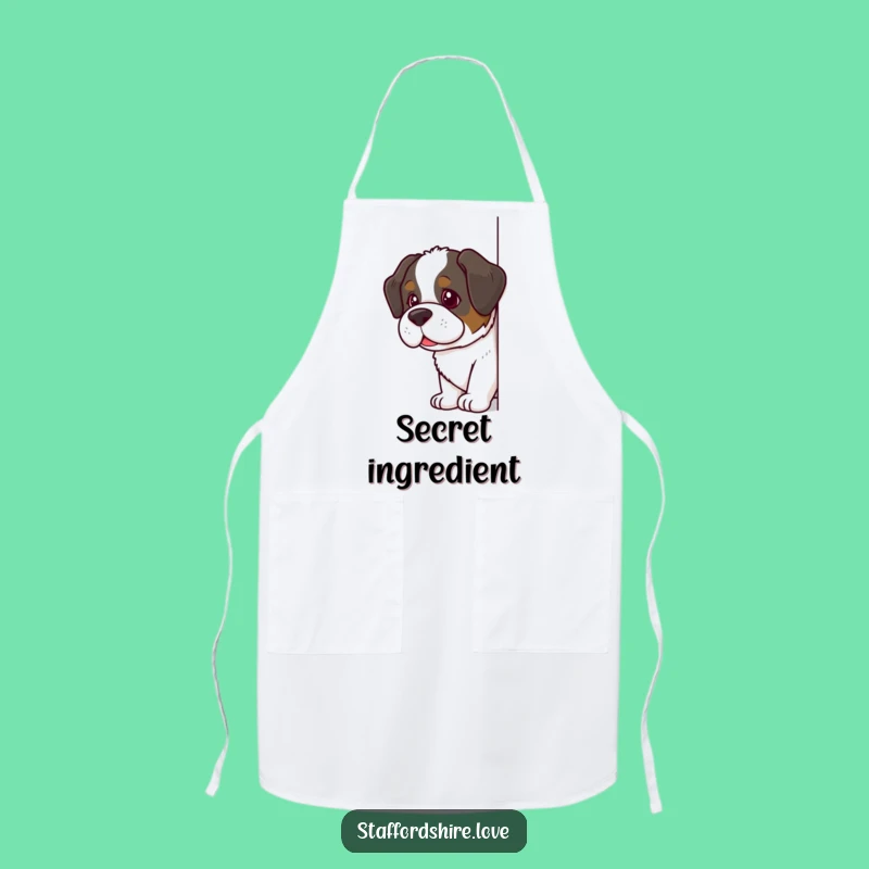 Funny Saint Bernard Apron: Cook with Mischief, Kitchen Humor, The Perfect Funny Gift