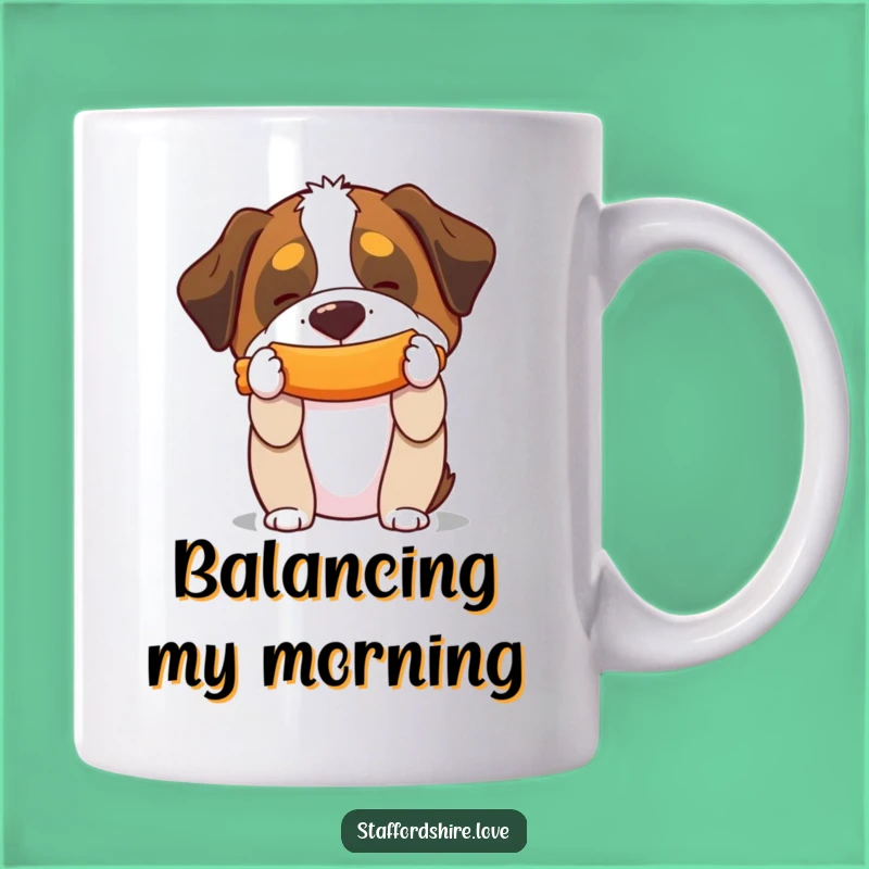 Funny Saint Bernard Squeaky Toy Mug: Hilarious Gift for Dog Lovers and Trick Masters