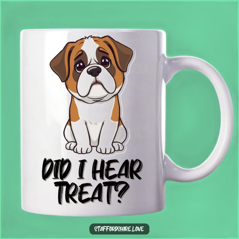 Funny Kawaii Saint Bernard Mug - Adorable Confused Dog Face, Perfect Gift for Dog Lovers