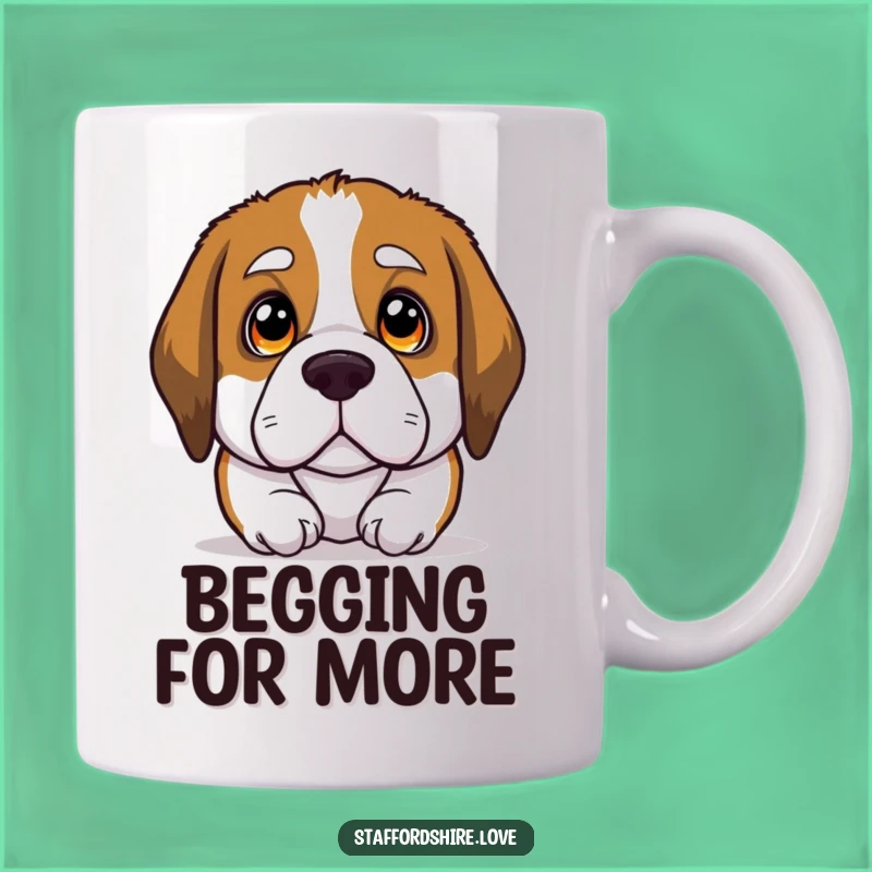 Funny Soulful Eyes Mug - Adorable Saint Bernard's Heartwarming Gift