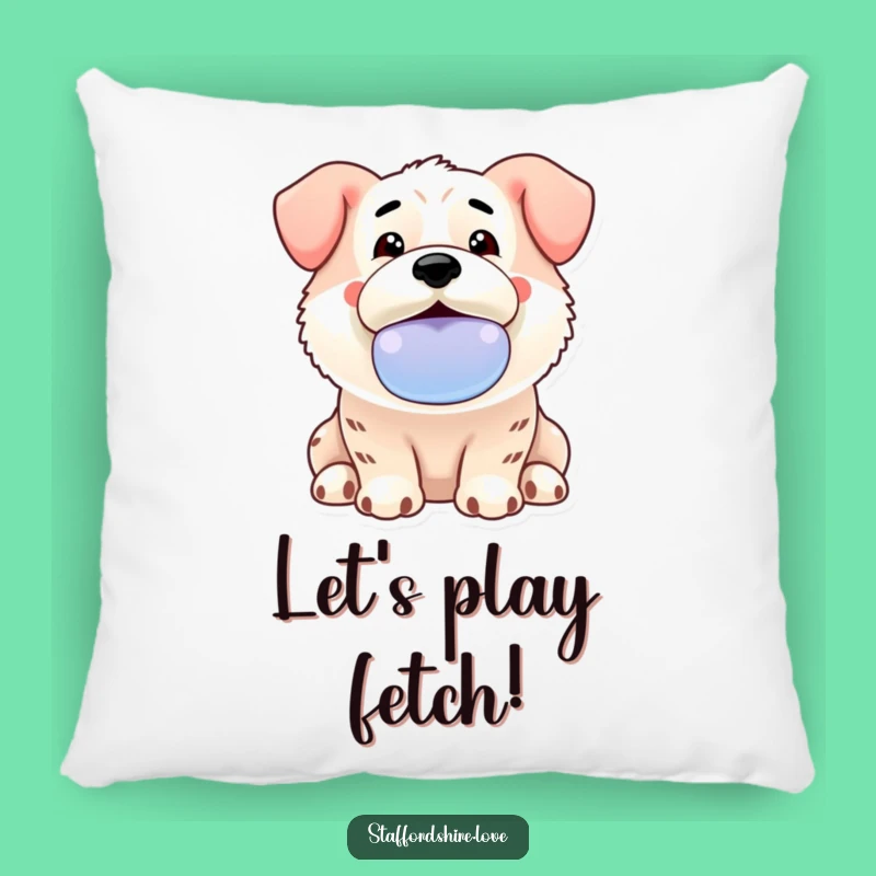Comfy Funny Staffordshire Pillow - Soft Dog Lover Gift