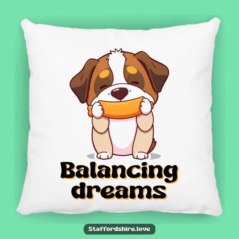 Funny Saint Bernard Toy Balancing Pillow: Cozy Up with This Hilarious Dog Lover's Gift