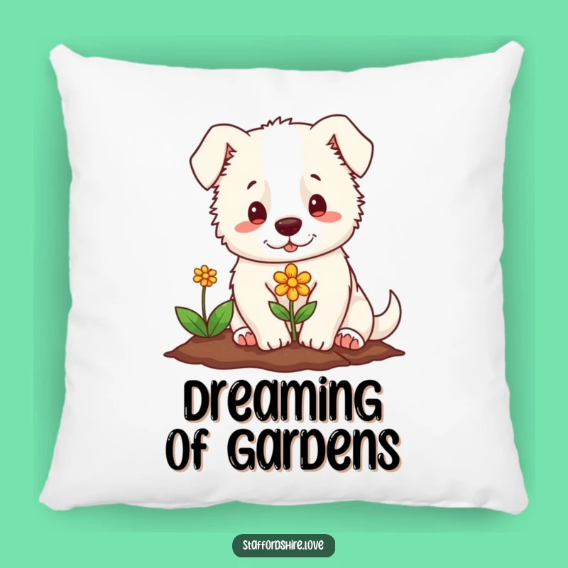 Soft Funny Staffordshire Flower Pillow: Cuddle Up with Gentle, Hilarious Comfort!