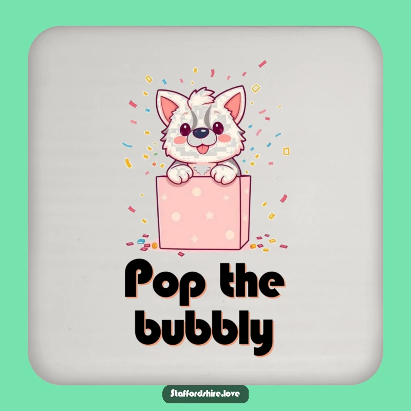 Funny Staffordshire Gift Box Coaster: Protect Surfaces with Hilarious Staffordshire Flair!