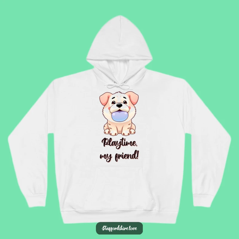 Cozy Funny Staffordshire Hoodie - Warm Dog Lover Gift