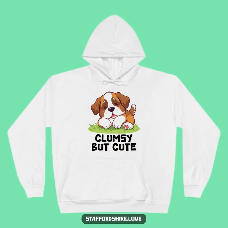 Funny Saint Bernard Roll Hoodie: Cozy Up with Canine Cuteness!