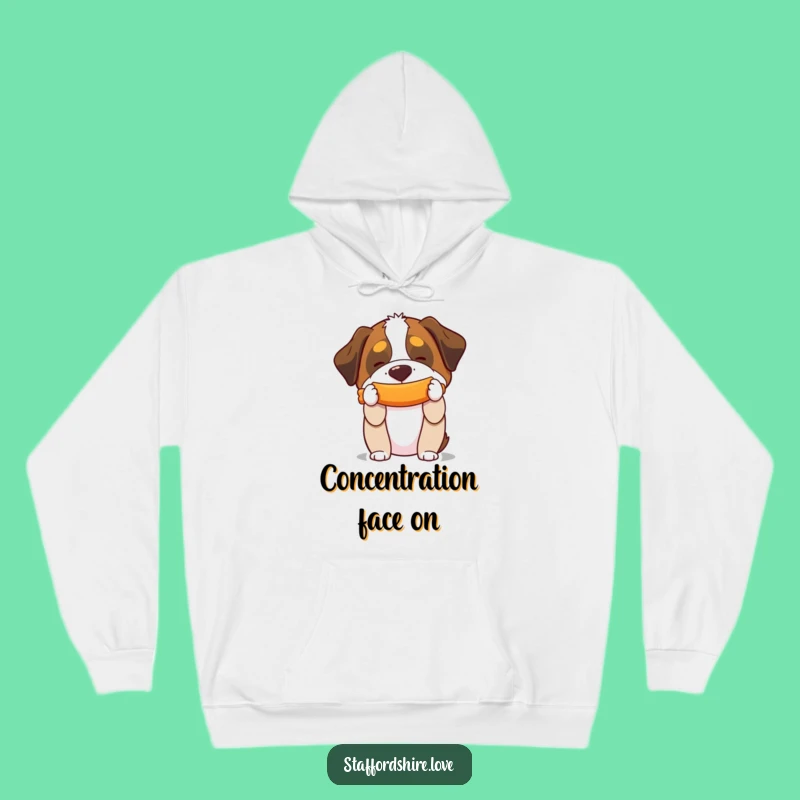 Funny Saint Bernard Toy Balancing Hoodie: Stay Cozy with This Hilarious Dog Lover's Gift