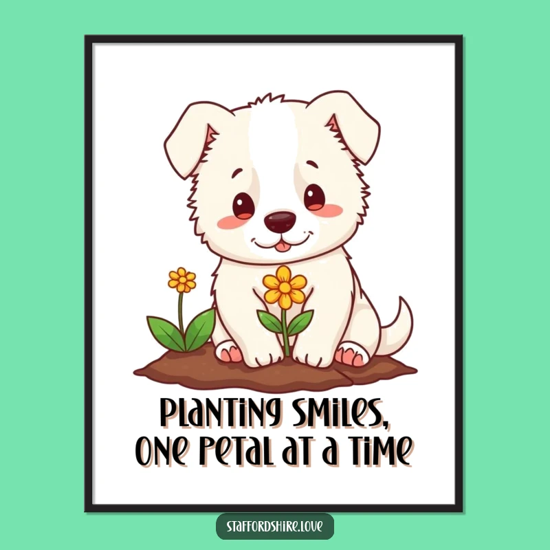 Charming Free Printable Wall Art: Staffordshire Plants Flower Serenity