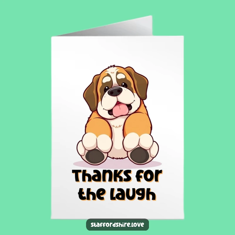 Awkward Free Printable Thank You Card: Tripping Dog Thanks Downloadable