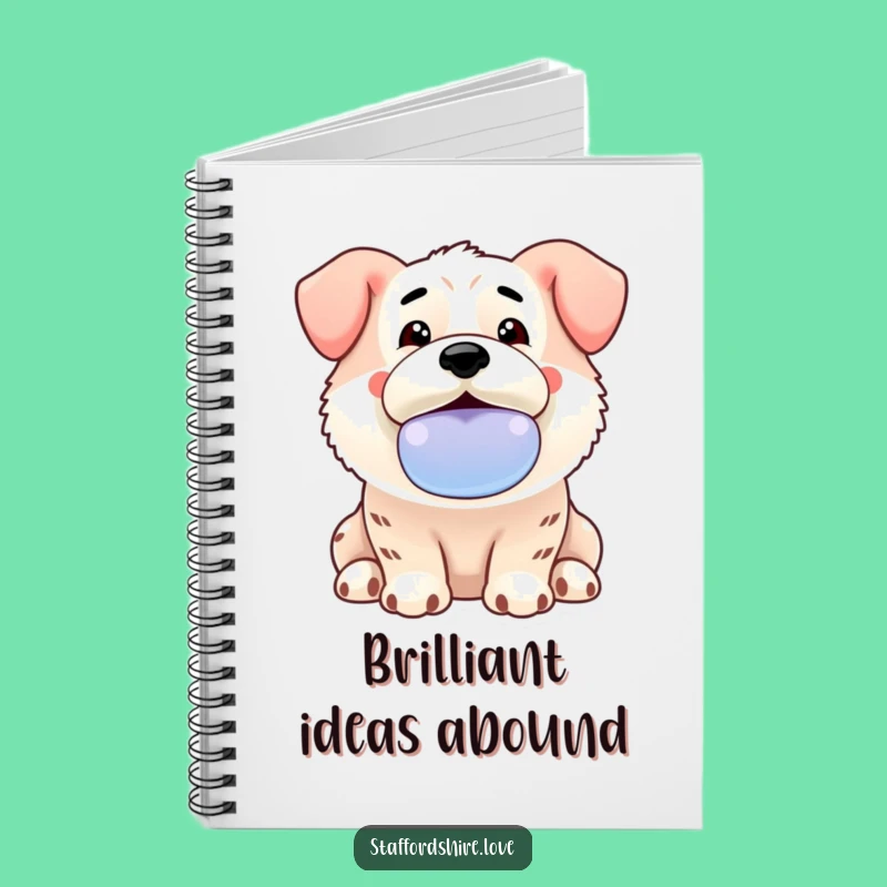 Cute Funny Staffordshire Notebook - Journal Your Dog's Love