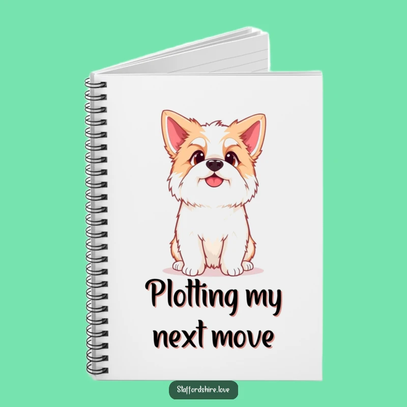 Funny Kawaii Staffordshire Notebook: Jot Down Ideas with Curious Flair