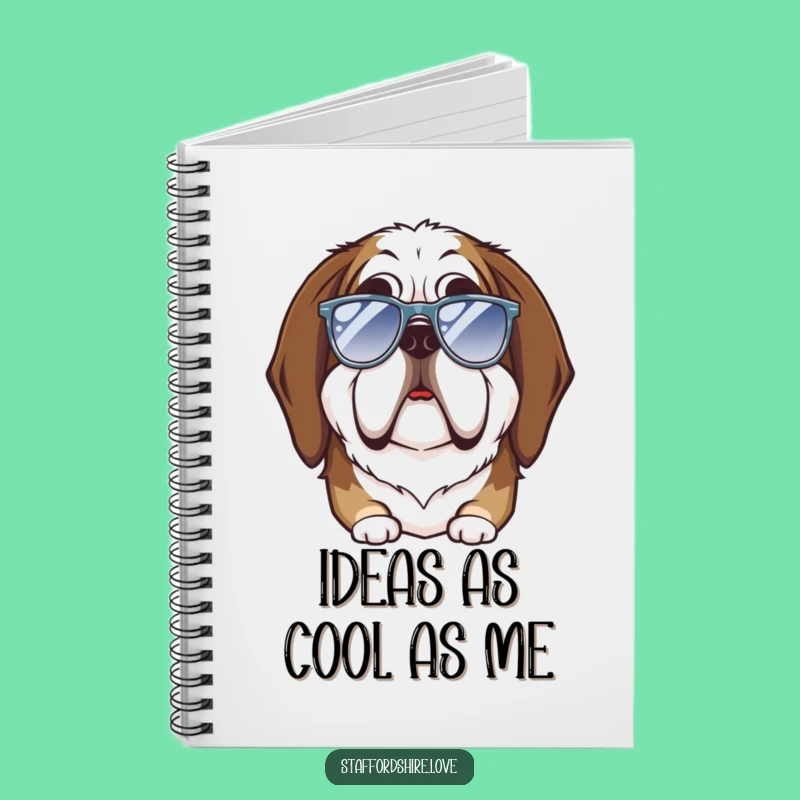 Funny Saint Bernard Goofy Sunglasses Notebook: Jot Down Laughs & Ideas!