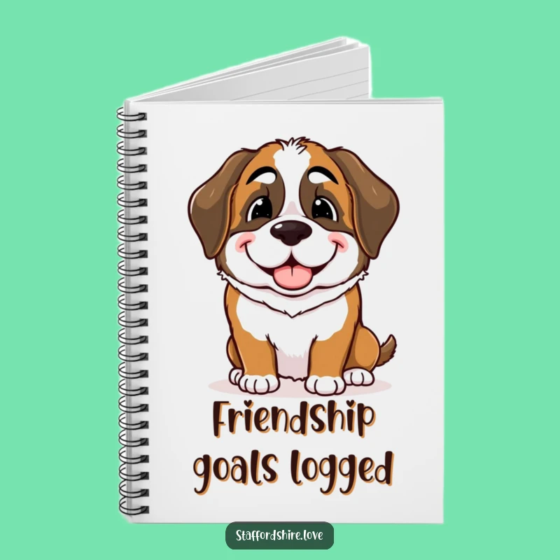 Funny Saint Bernard Nudge Notebook: Capture Kind Thoughts & Ideas!