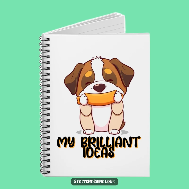 Funny Saint Bernard Toy Balancing Notebook: Jot Down Ideas with This Hilarious Dog Lover's Gift