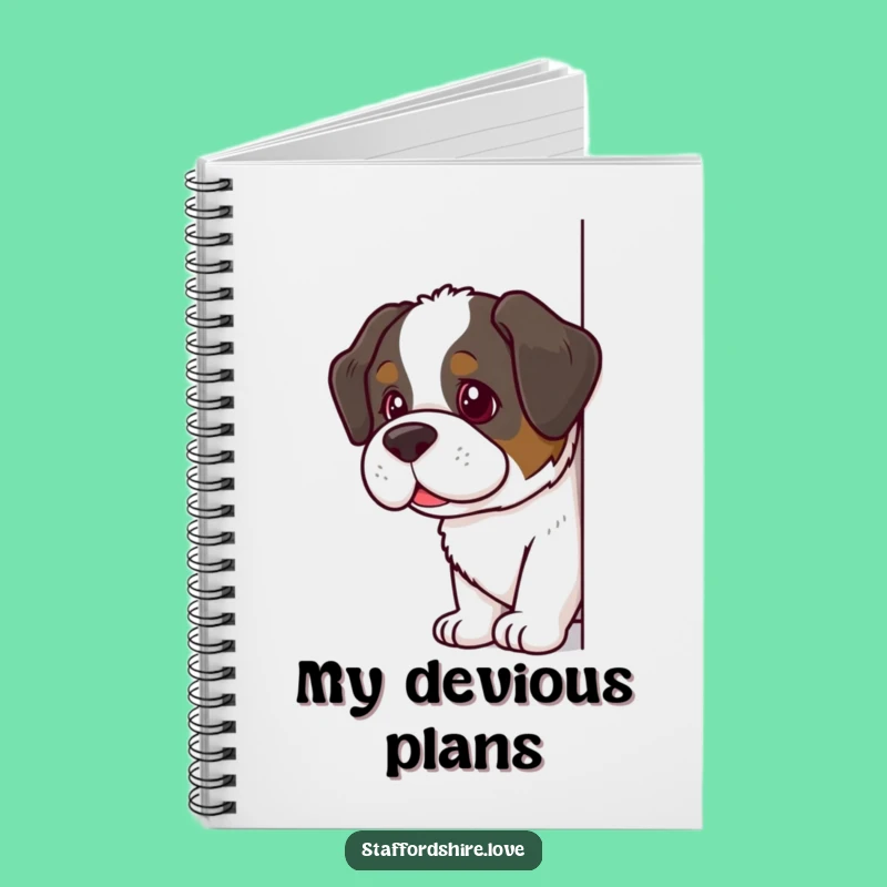 Funny Saint Bernard Notebook: Jot Down Secrets with Mischief, Great Funny Gift