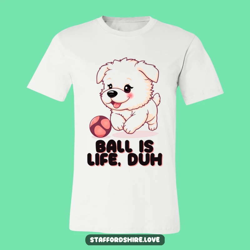 Funny Staffy Puppy T-Shirt, Cute Dog Lover Tee, Adorable Playful Pup Gift