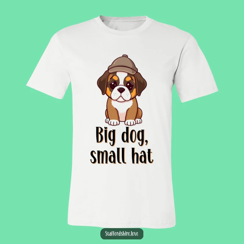 Funny Detective Saint Bernard Puppy T-Shirt - Hilarious Canine Investigator Tee