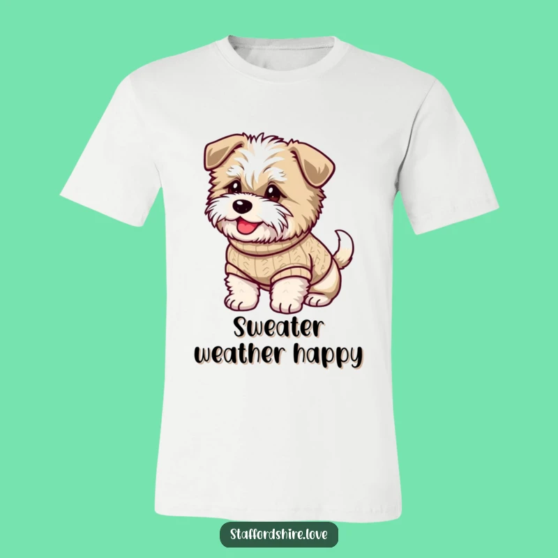 Funny Staffy Sweater T-Shirt: Happy Wagging Tail Style, a Comfy Funny Dog Gift