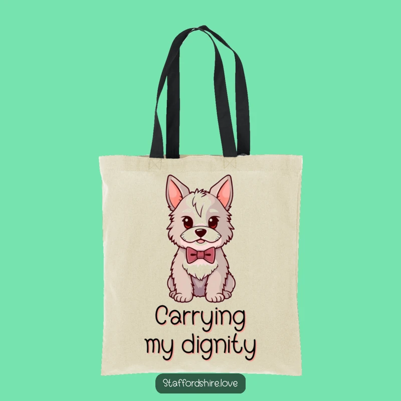 Chic Funny Staffordshire Tote Bag - Adorable Dog Accessory Gift